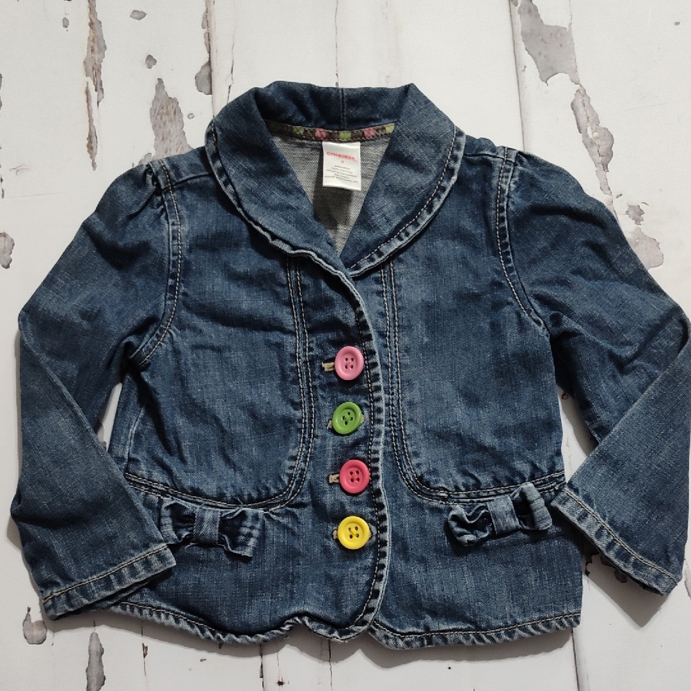 Gymboree Blue Jean Jacket 2008 Colored Buttons
